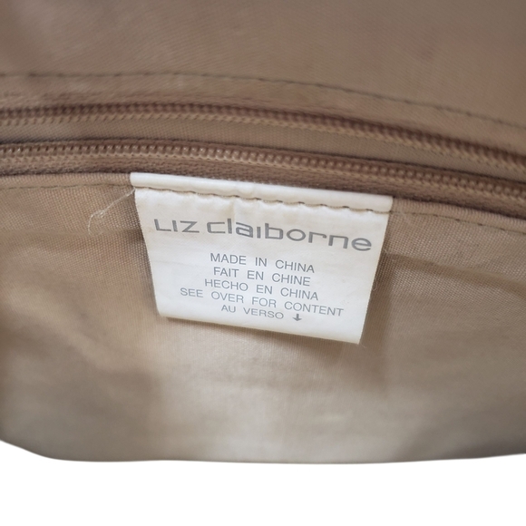 Liz Claiborne Tan Crossbody Bag with Structured Design and Gold Tone Hardware - Picture 3 of 12